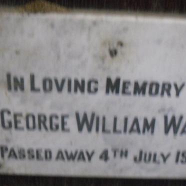 WARD George William -1943