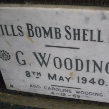 WOODING G. -1940 &amp; Caroline  -1969