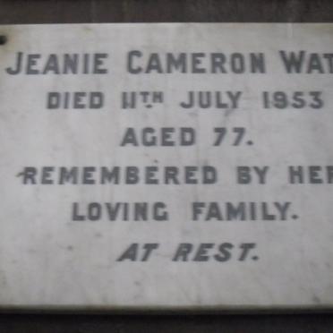 WATT Jeanie Cameron -1953