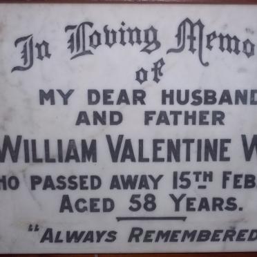 WEST William Valentine -1954