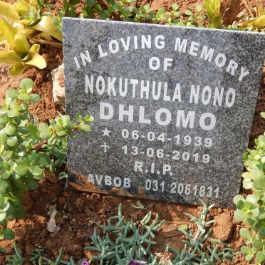 DHLOMO Nokuthula Nono 1939-2019