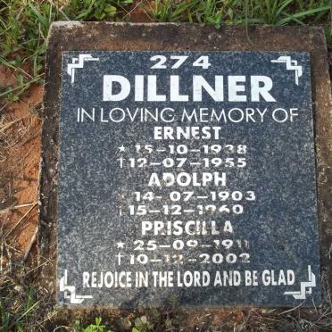 DILLNER Ernest 1938-1955 :: DILLNER Adolph 1903-1960 :: DILLNER Priscilla 1911-2002