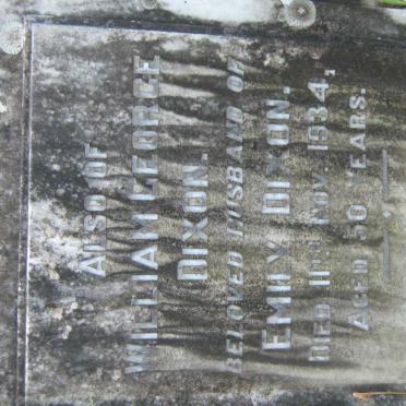 DIXON William George -1934 &amp; Emily -1939