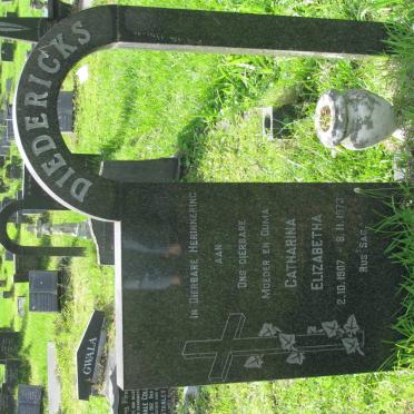 DIEDERICKS Catharina Elizabetha 1907-1973