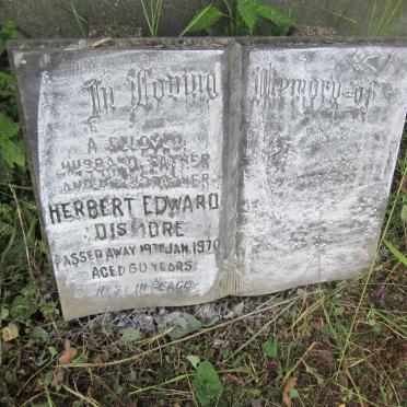 DISMORE Herbert Edward -1970