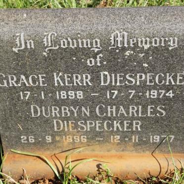 DIESPECKER Durbyn Charles 1896-1977 &amp; Grace Kerr 1898-1974