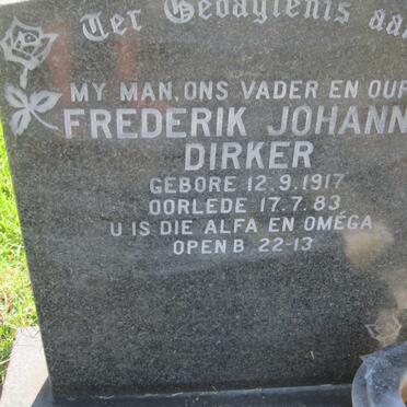 DIRKER Frederik Johannes 1917-1983