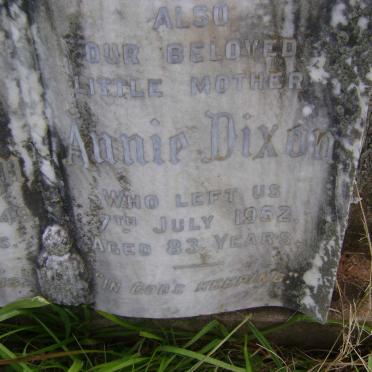DIXON Annie -1952 :: DIXON Ronald Charles -1949