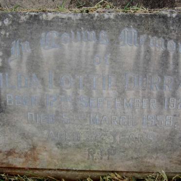 DURRANT Hilda Lottie 1925-1958
