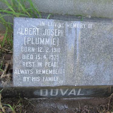 DUVAL Albert Joseph 1910-1979