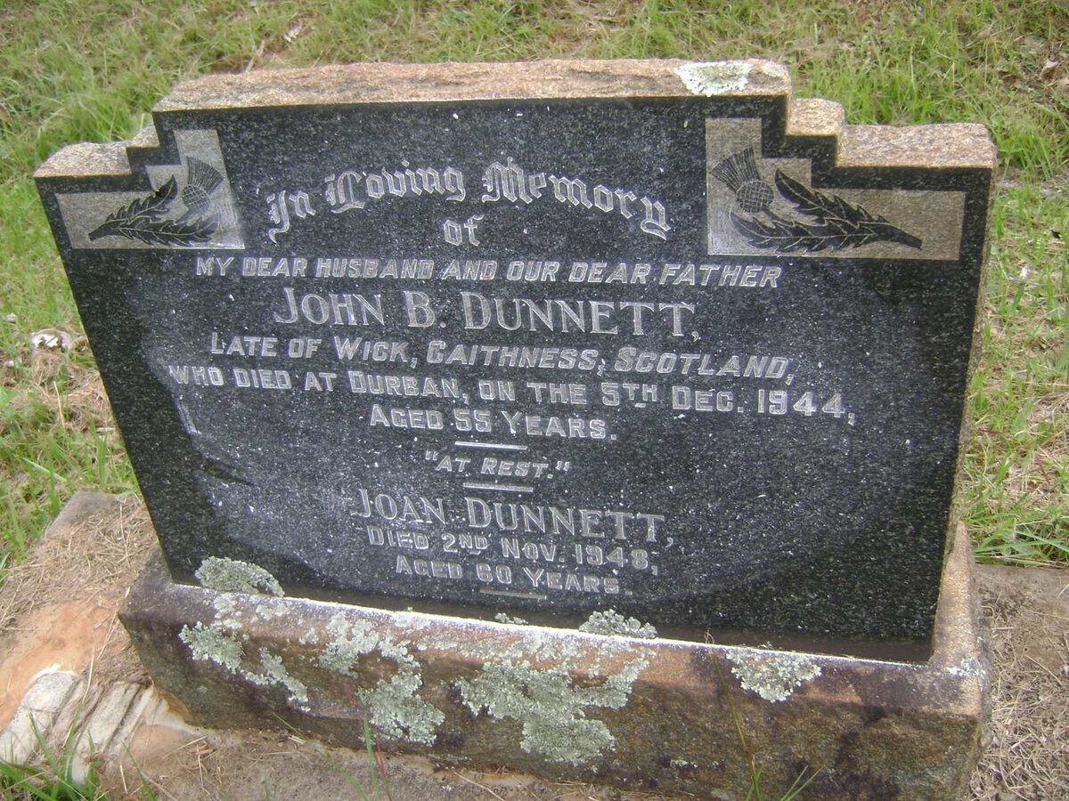 DUNNETT John B. -1944 &amp; Joan -1948