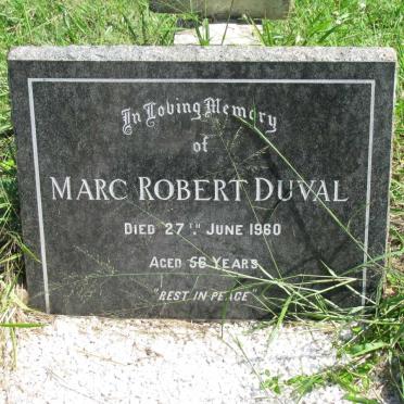 DUVAL Marc Robert -1960