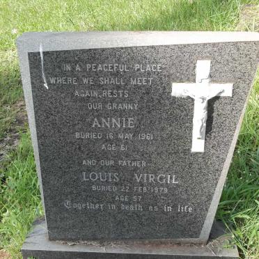 DUCHESNE Louis Virgil -1979 &amp; Annie -1961