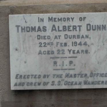 DUNN Thomas Albert -1944