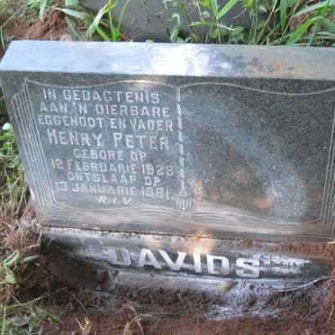 DAVIDS Henry Peter 1928-1981