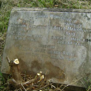 DAVEY Catherine Elizabeth -1947 :: DAVEY Adela Marguerite -1947 :: DAVEY Decima Annie Grace -1963