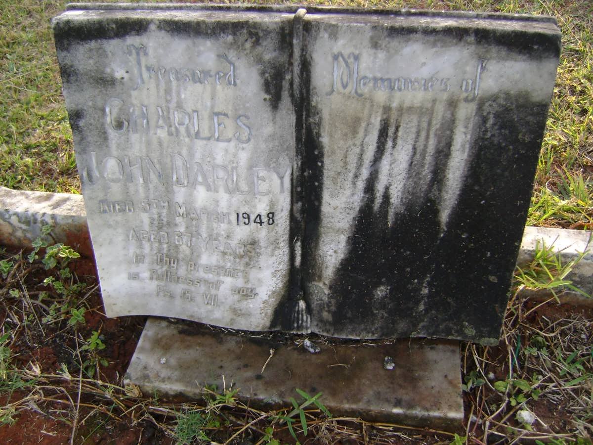 DARLEY Charles John -1948