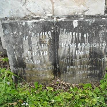 DAIN Frank Archibald -1972 &amp; Ivy Edith -1959