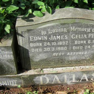 DALLAS  Edwin James 1892-1980 &amp; Celia Phoebe 1897-1982