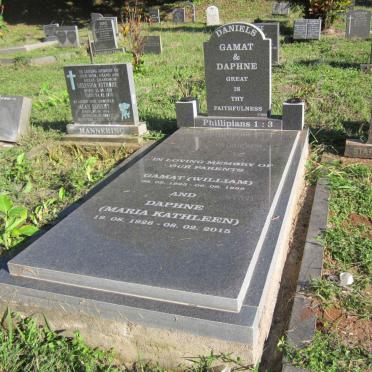 DANIELS William 1925-1969 &amp; Maria Kathleen 1926-2015 