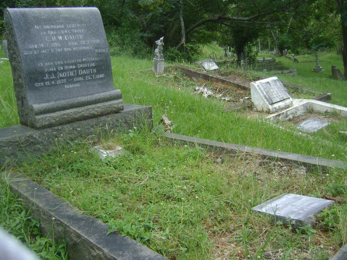 DAUTH C.H.W. 1895-1959 &amp; J.J. 1898-1980 :: DAUTH Danie 1931-1990