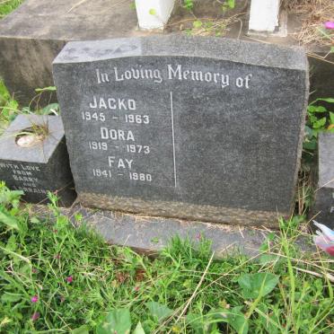 DALGLEISH Jacko 1945-1963 :: DALGLEISH Dora 1919-1973 :: DALGLEISH Fay 1941-1980