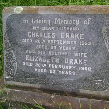 DRAKE Charles -1952 &amp; Elizabeth -1958