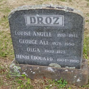 DROZ George Ali 1878-1950 :: DROZ Louise Angele 1881-1941 :: DROZ Olga 1909-1975 :: DROZ Henri Edouard 1904-1990