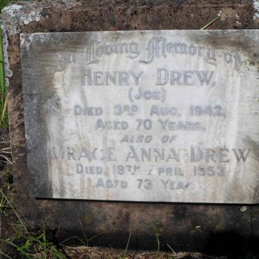 DREW Henry -1942 &amp; Grace Anna -1953