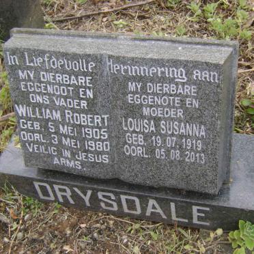 DRYSDALE William Robert 1905-1980 &amp; Louisa Susanna 1919-2013