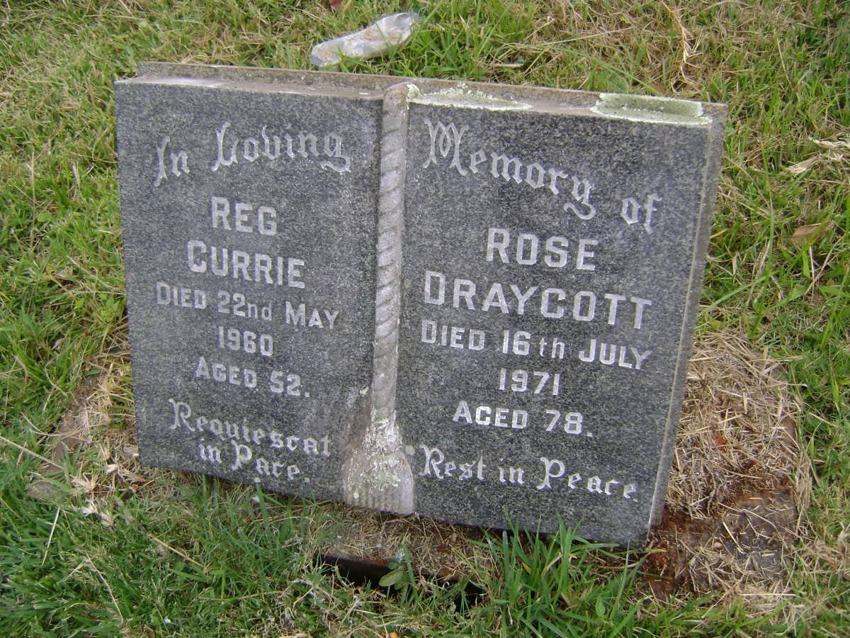 DRAYCOTT Rose -1971 :: CURRIE Reg -1960