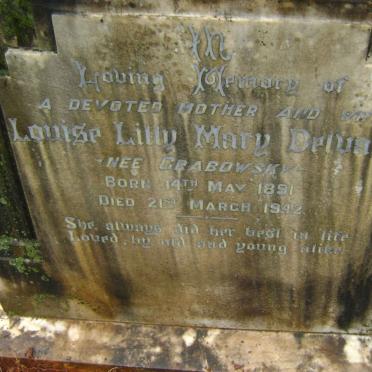 DELVAUX Louise Lilly Mary nee CRABOSKY 1891-1942