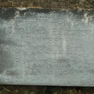 DENYSSCHEN Paulus Philipus -1979 &amp; Susanna Elizabeth -1967