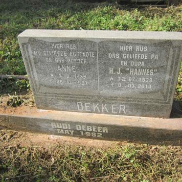 DEKKER H.J. 1938-2014 &amp; Anne 1939-1987 :: BEER Rudi, de -1982
