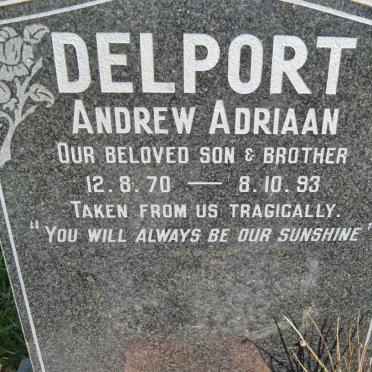 DELPORT Andrew Adriaan 1970-1993