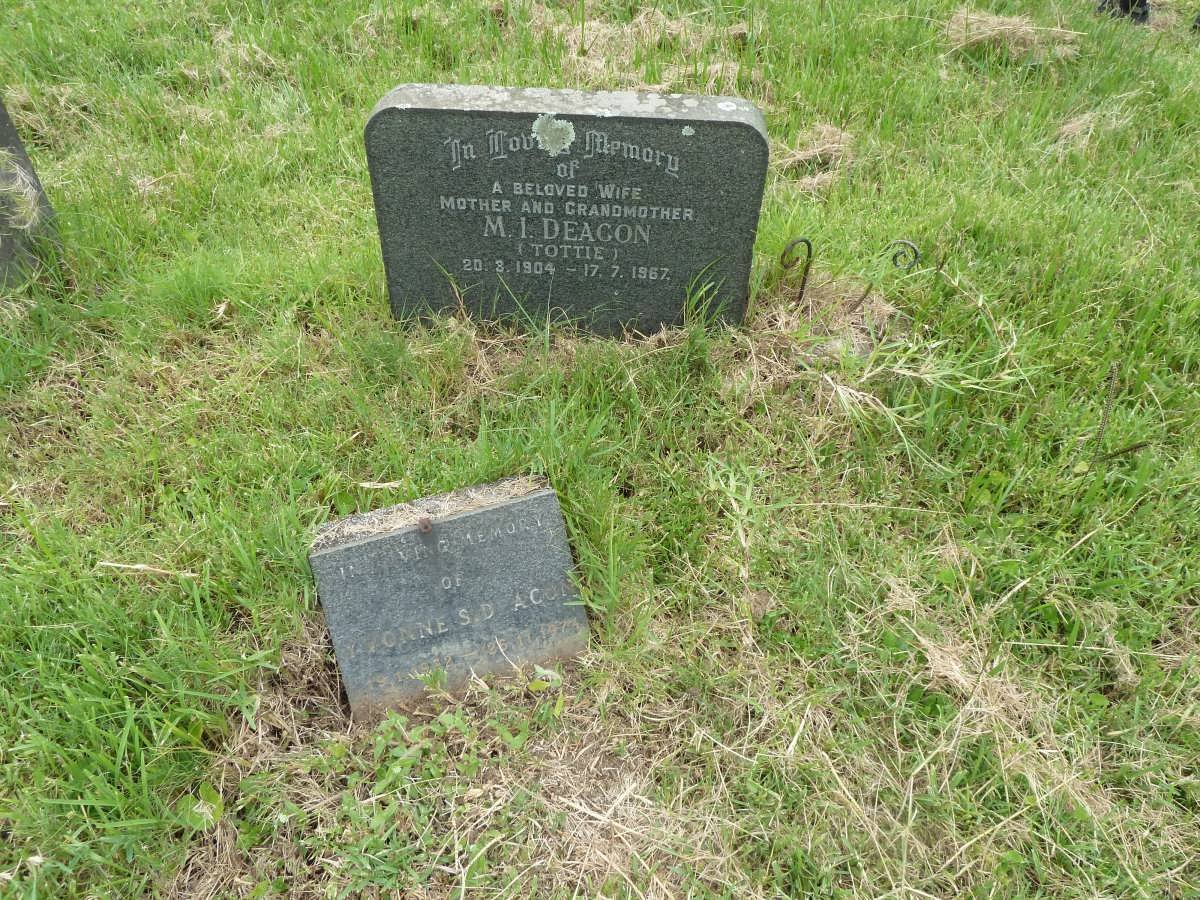 DEACON M.I. 1904-1967 :: DEACON Yvonne S. 1932-1974