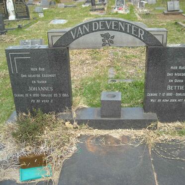 DEVENTER Johannes, van 1890-1965 &amp; Bettie 1890-1974