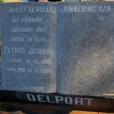 DELPORT Petrus Jacobus 1926-1980