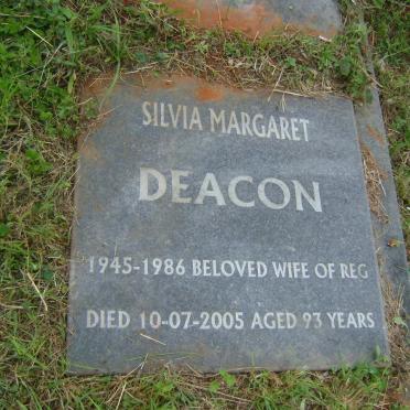 DEACON Reg -2005 &amp; Silvia Margaret 1945-1986