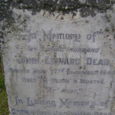 DEAN John Edward -1944 &amp; Catharina Jacomina -1959