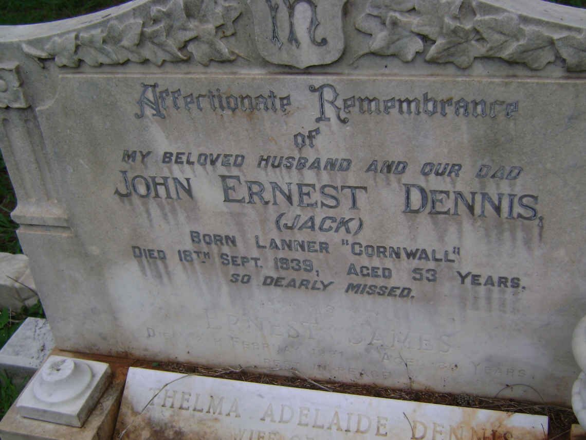 DENNIS John Ernest -1939
