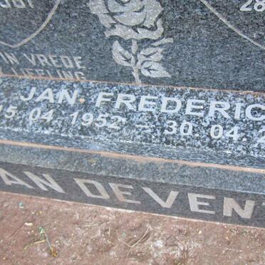 DEVENTER Jan Frederick, van 1952-2016