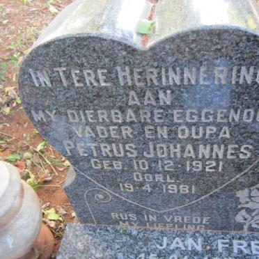 DEVENTER Petrus Johannes, van 1921-1981