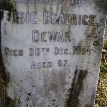 DEWAR Elsie Beatrice -1959