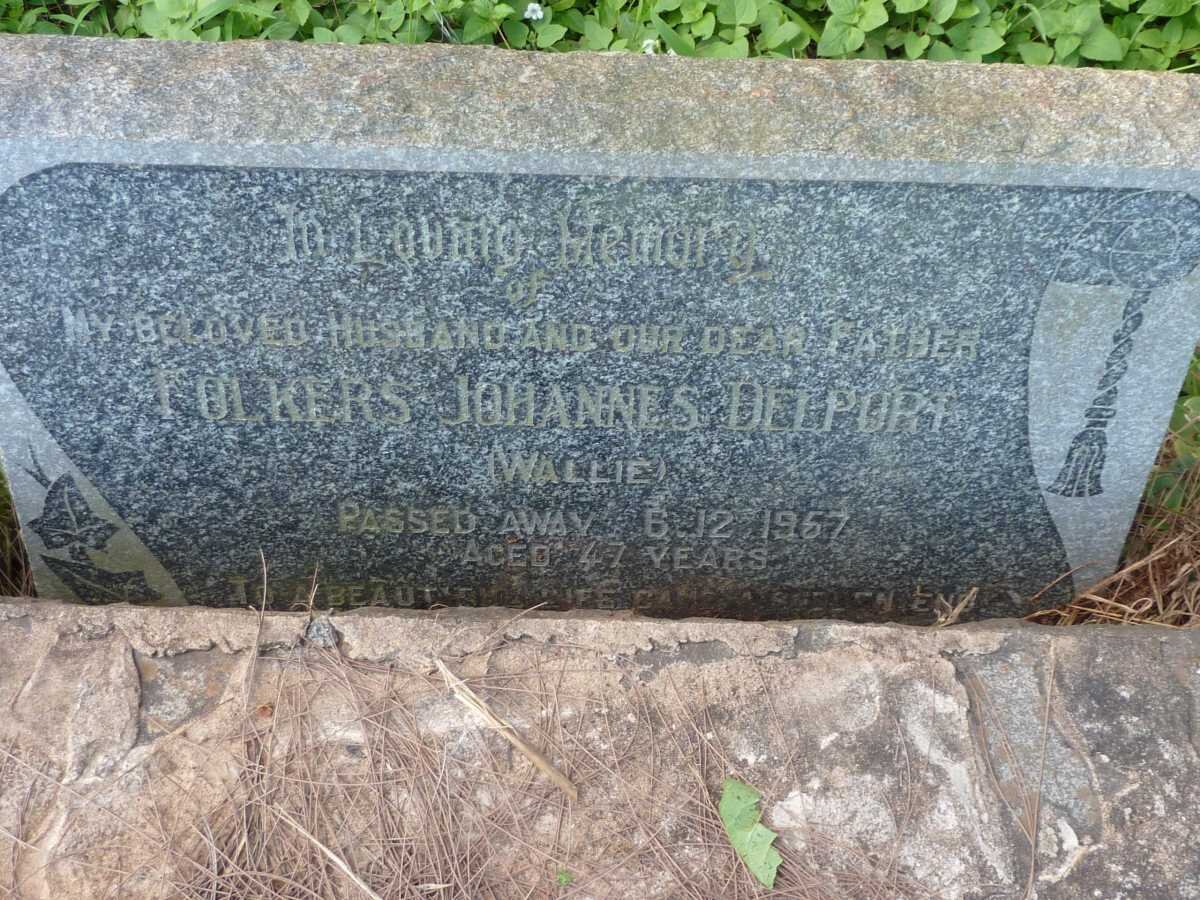 DELPORT Folkers Johannes -1957