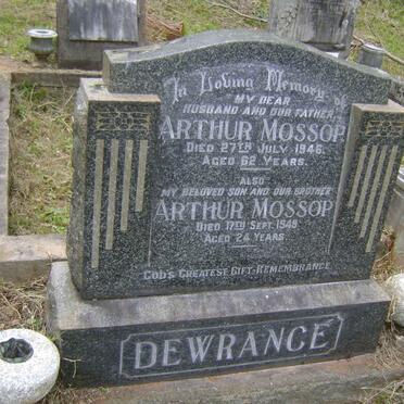 DEWRANCE Arthur Mossop -1946 :: DEWRANCE Arthur Mossop -1949 :: DEWRANCE Florence Lilian -1978