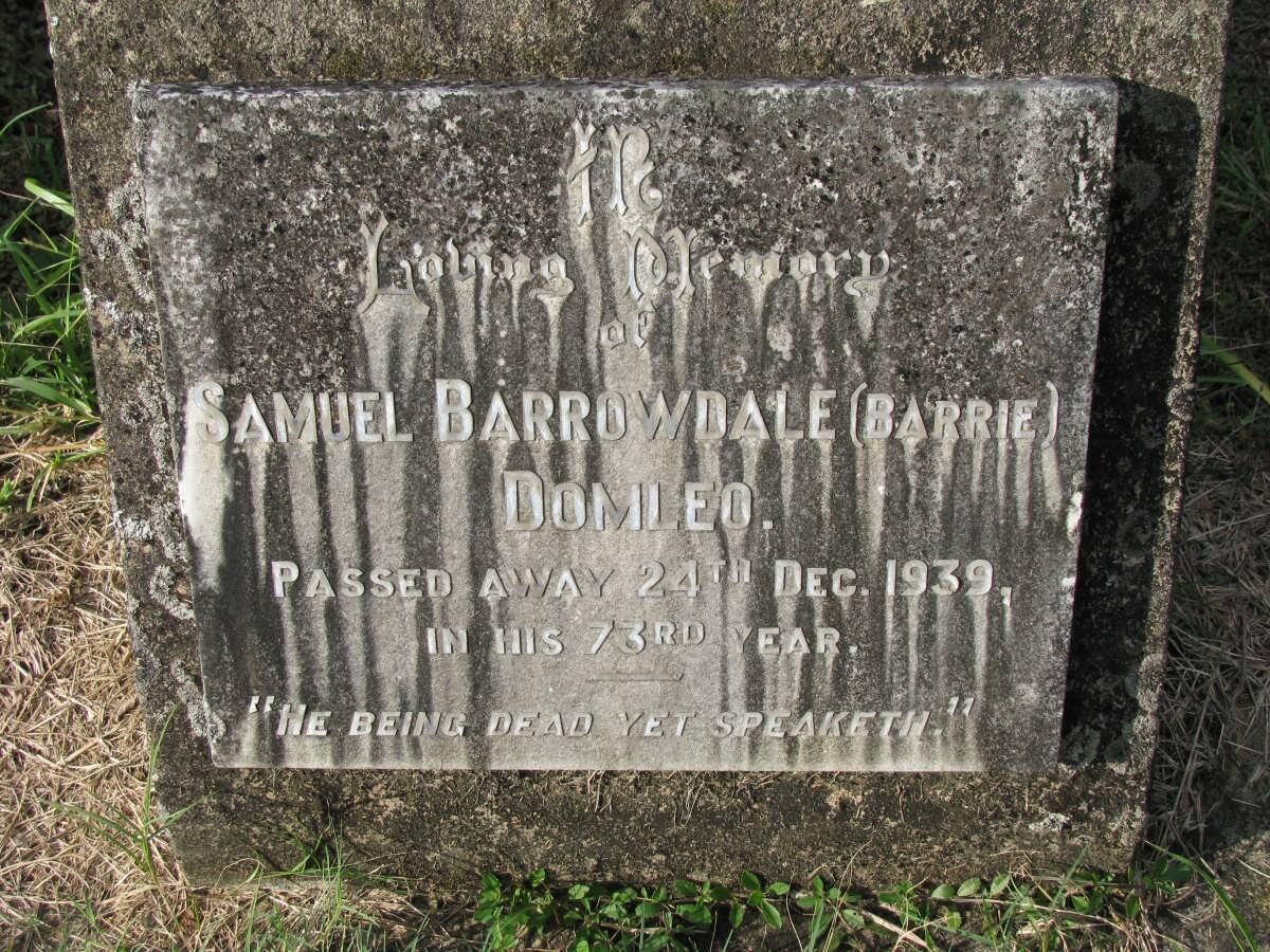 DOMLEO Samuel Barrowdale -1939