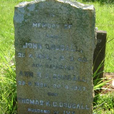 DOUGAL John 1875-1943 :: DOUGAL Ann B.J. 1898-1967 :: DOUGAL Thomas K.C. 1903-1977