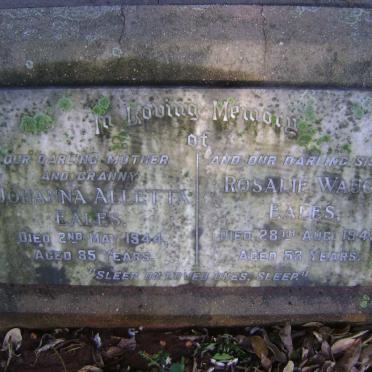 EALES Johanna Alletta -1944 :: EALES Rosalie Waugh -1945