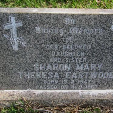 EASTWOOD Sharon Mary Theresa 1947-1967